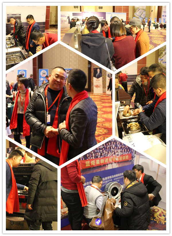 (有貴賓在了解產(chǎn)品，也有貴賓激動地和錢總握手)
