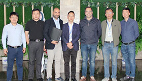 熱烈歡迎蒂芬迪總部代表團參觀考察藍炬星智能智造小鎮