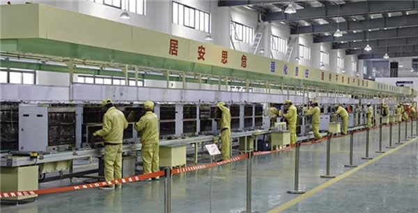 火星人集成灶生產車間