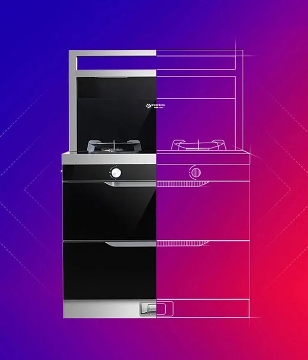 藍炬星集成灶模塊化設計