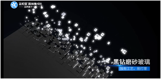 藍炬星集成灶黑鉆玻璃