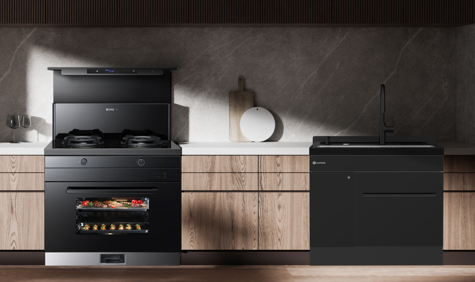 這樣設計蒸烤炸集成灶，合理不擁擠