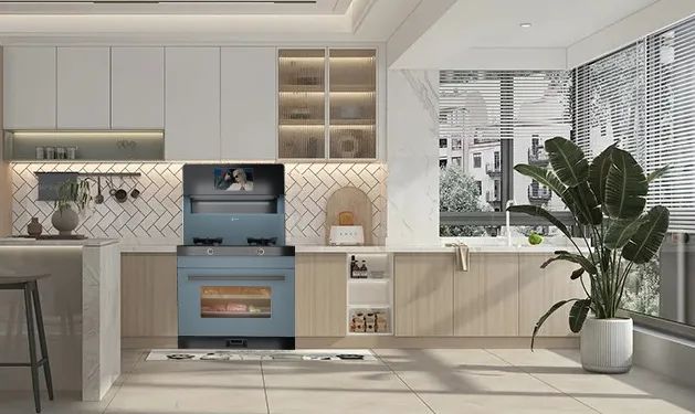 藍(lán)炬星智慧屏集成灶|人生百味，最佳伴侶-藍(lán)炬星智慧屏集成灶